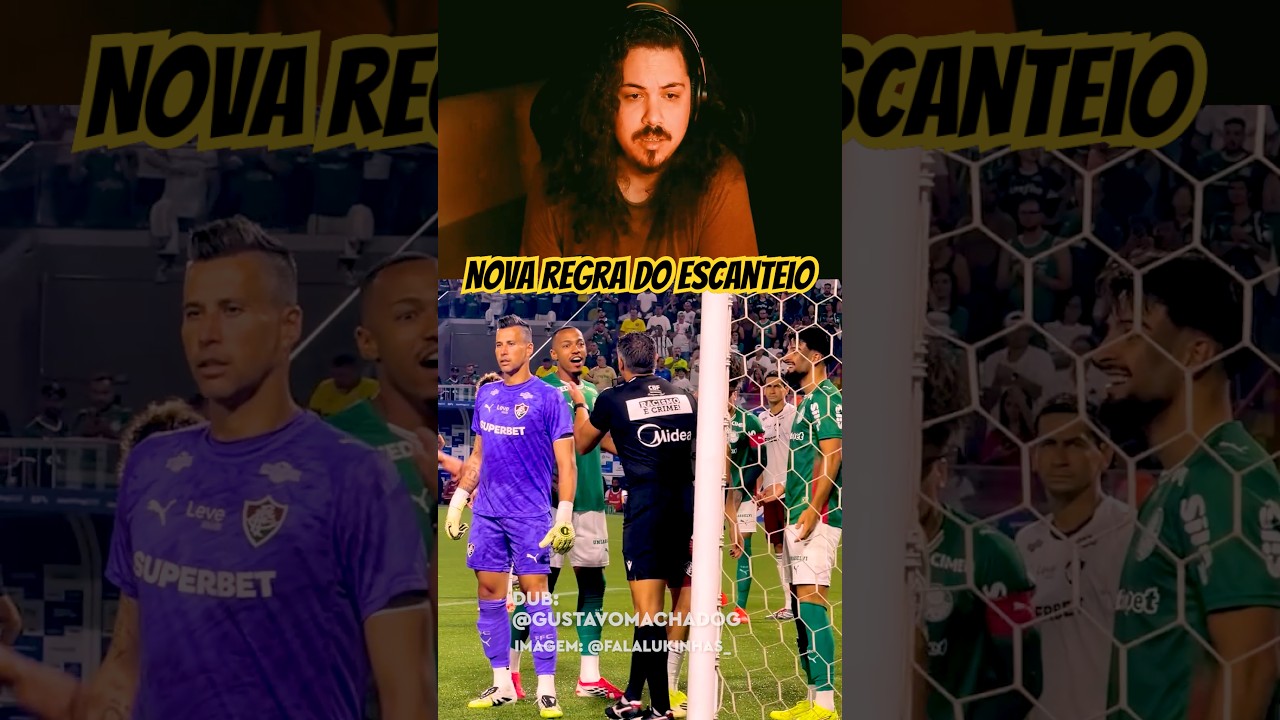 Nova regra do escanteio 🤔 #dublagem #futebol #palmeiras #fluminense #brasileir&atilde;o
