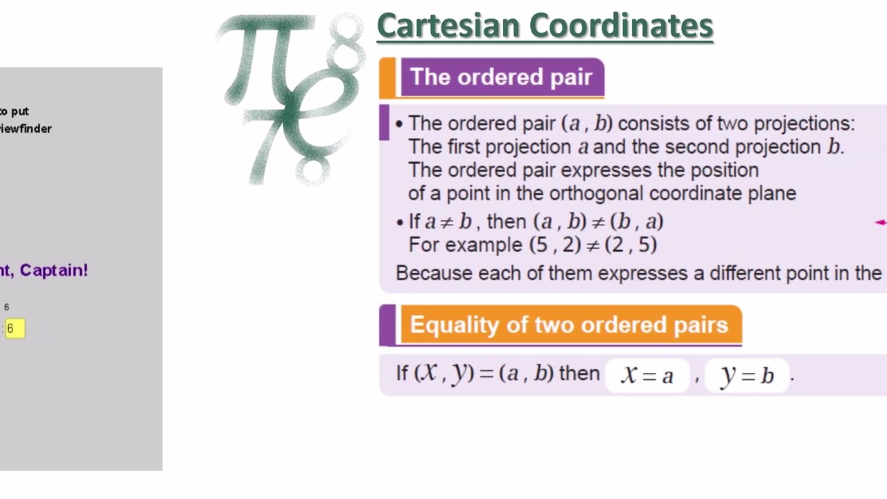 Cartesian coordinate system _Cartesian Products part 1