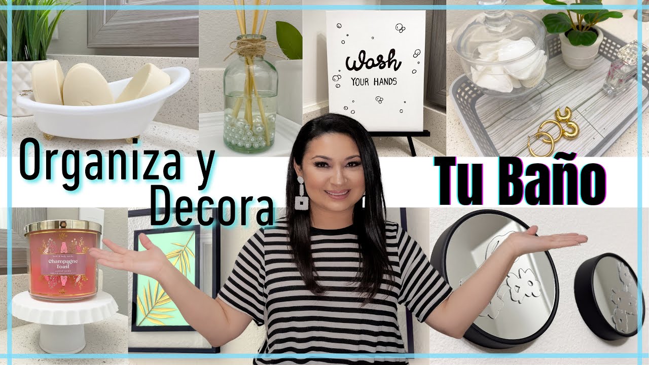 ORGANIZA y DECORA tu BAÑO / Decoración 2023 / Dollar Tree DIY