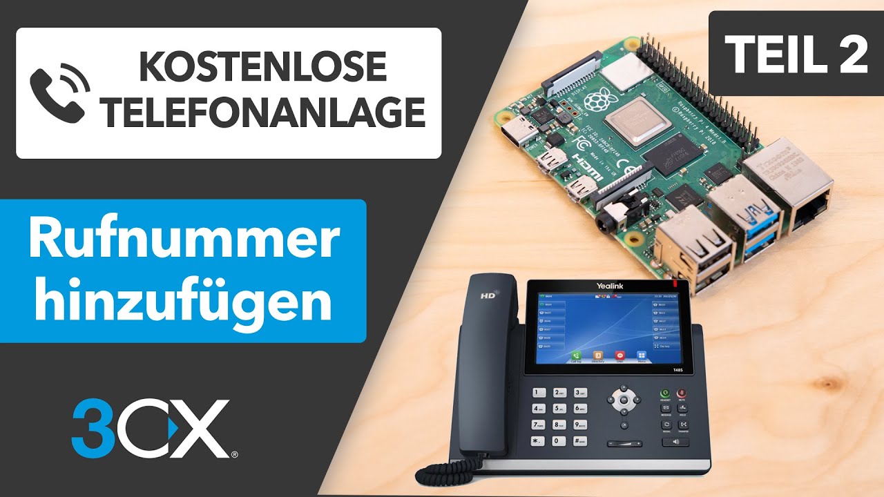 Kostenlose Festnetzrufnummer hinzufügen - 3CX Telefonanlage selbst betreiben TEIL 2