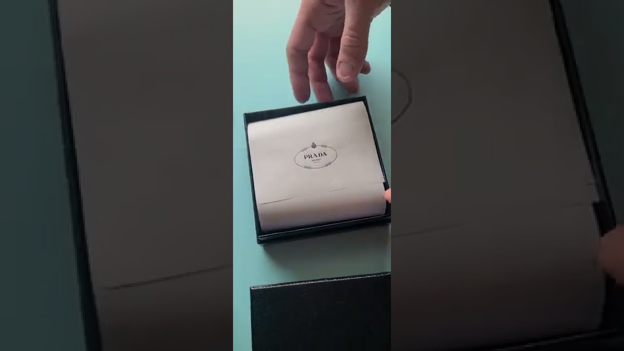 Unboxing Prada Small Saffiano Leather Wallet