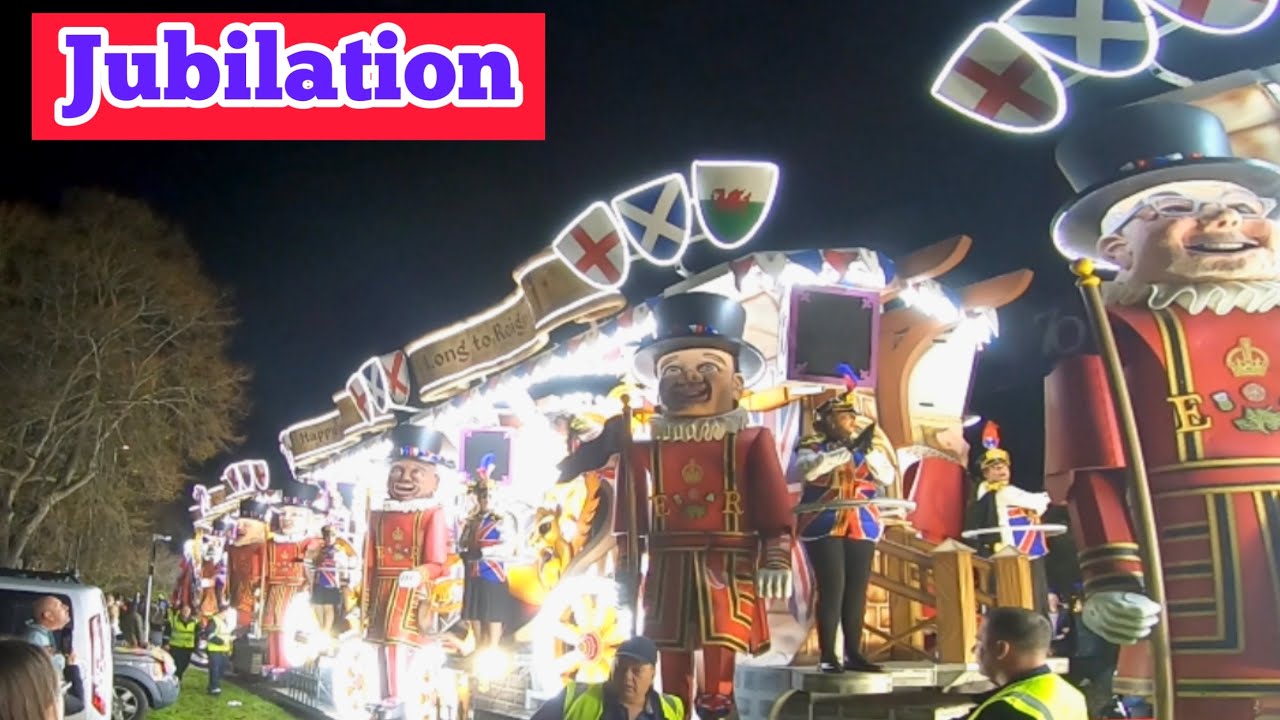 Bridgwater Carnival 2022 Guy Fawkes Cart and Jubilation presented by Griffens carnival club Parkway