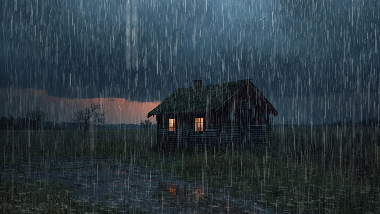 🔴 Soft Rain & Thunderstorm Ambience LIVE | Deep Sleep & Stress Relief