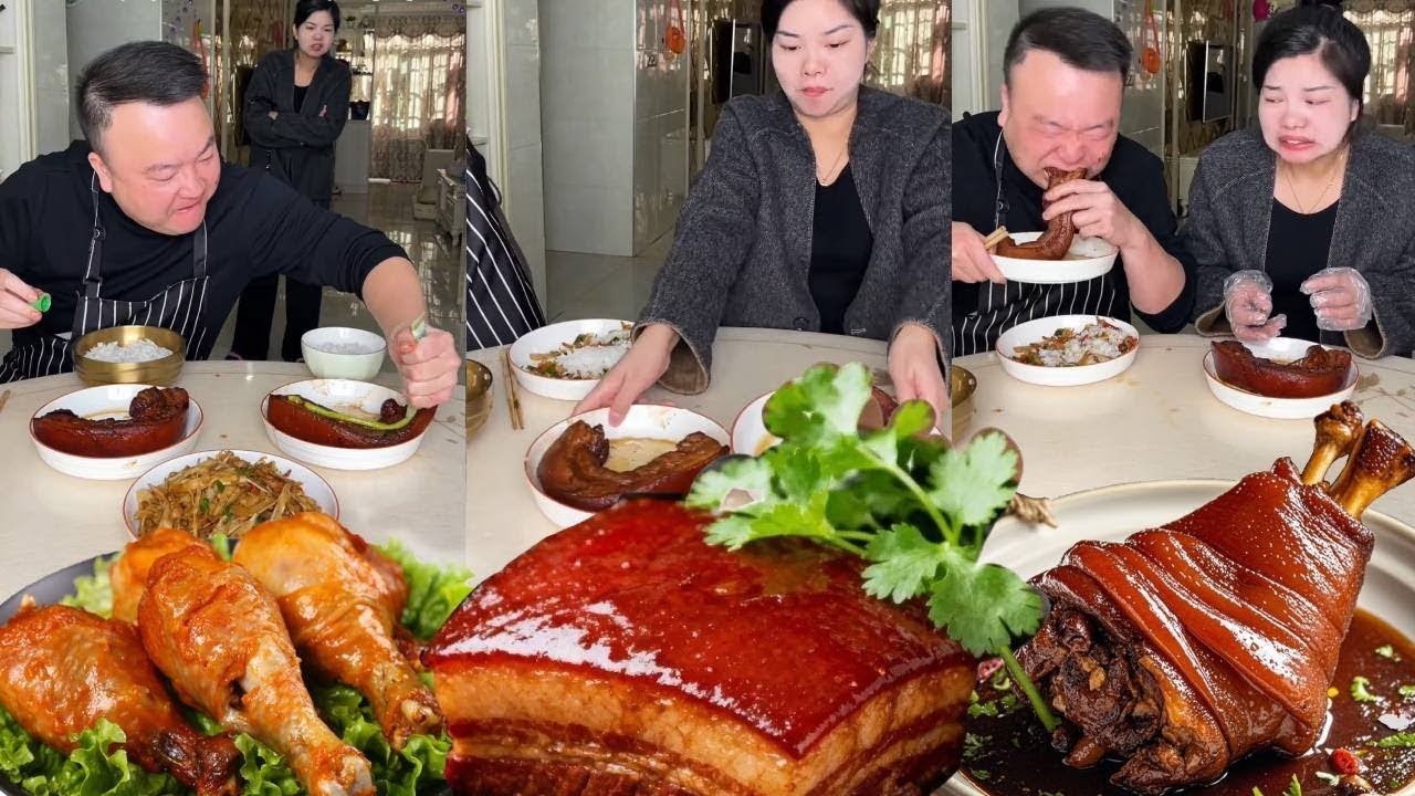 自私老公在红烧肉上给我挤了芥末，趁他不注意轻松交换，想整我下辈子吧！