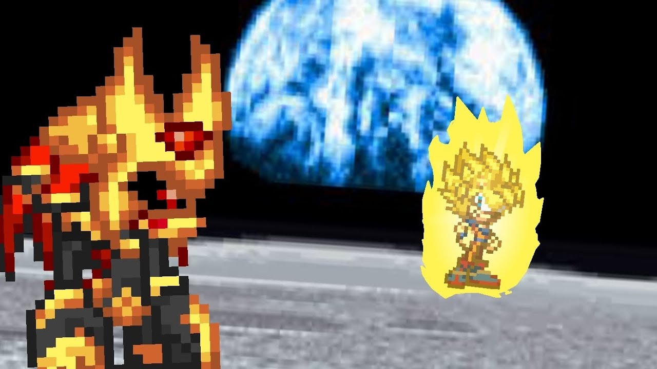Sonku (Goku the Hedgehog) VS Dark Enerjak Sticknodes Sprite Animation 