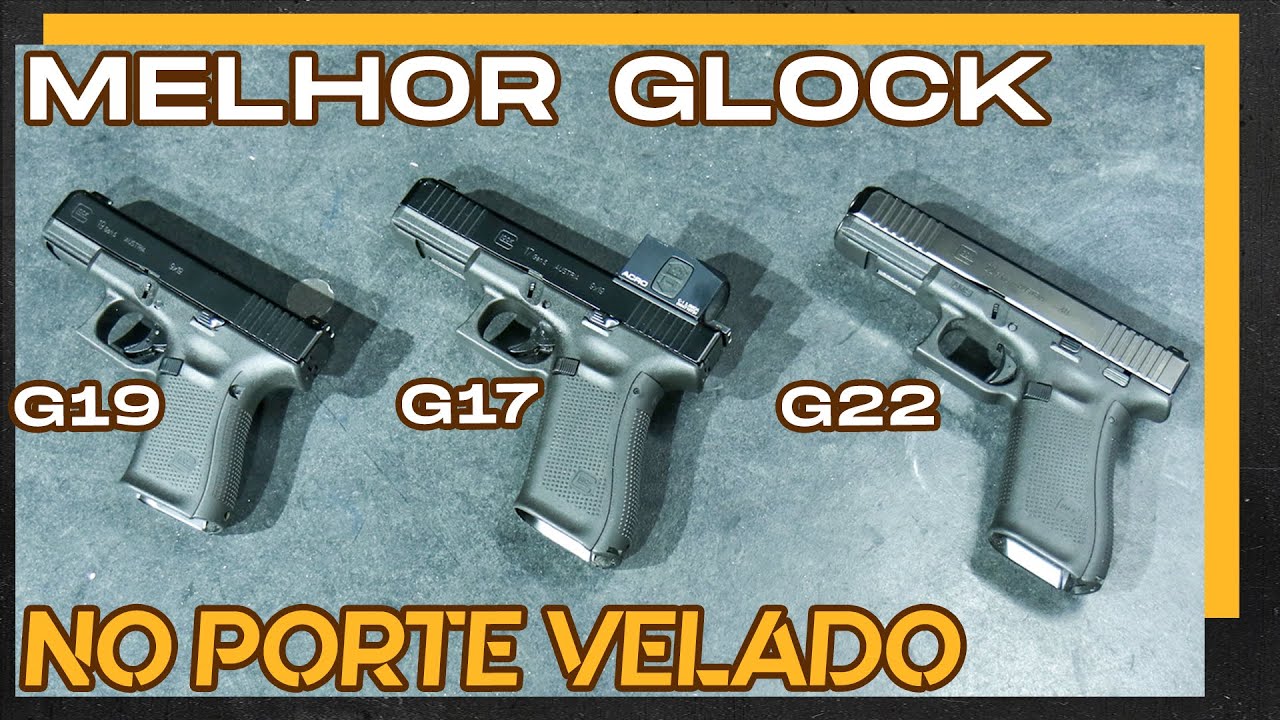MELHOR GLOCK NO PORTE VELADO | G19 G17 G22 | COLDRE KYDEX INVICTUS | LADO R