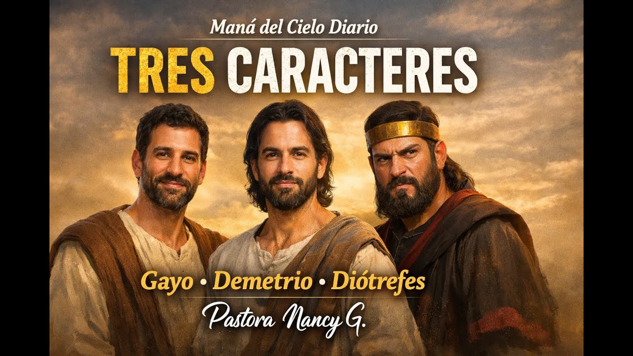 👉🏻TRES CARACTERES- 📖3 Juan 1-MANA DEL CIELO DIARIO - con la Pastora Nancy G