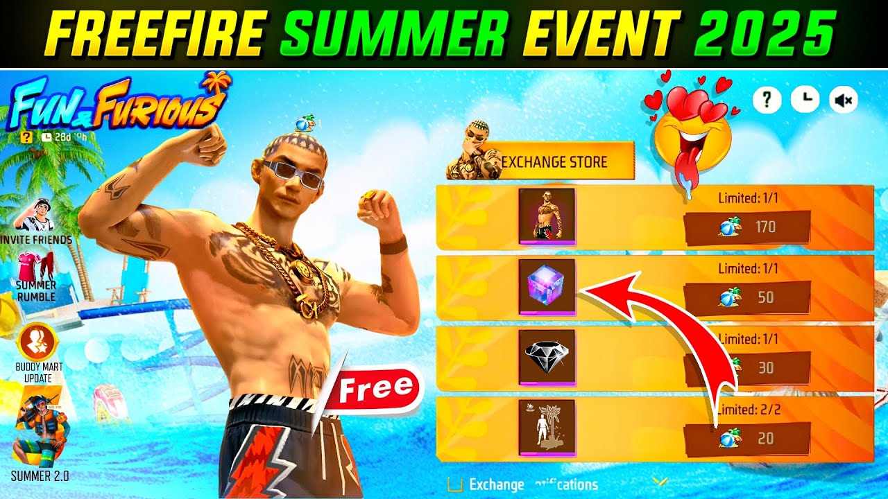 Summer Event In Free Fire 2025 | Free Fire New Event | Ff New Event | Rasmic Raaz