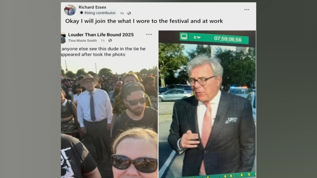 WDRB's Richard Essex joins festival outfit trend in Louder than Life Facebook group
