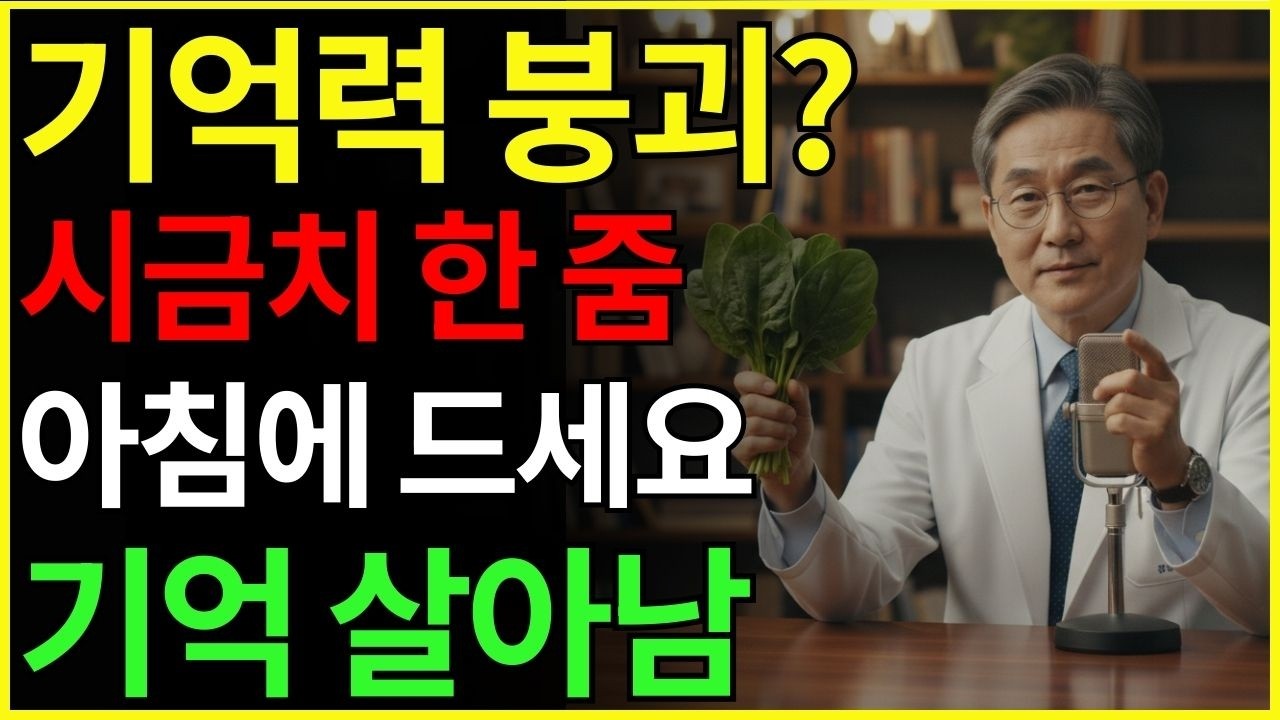 고작 시금치 한 줌만으로 기억 회복 신호가 다시 켜집니다 | 치매 | 두뇌 | 항염 | 건강정보