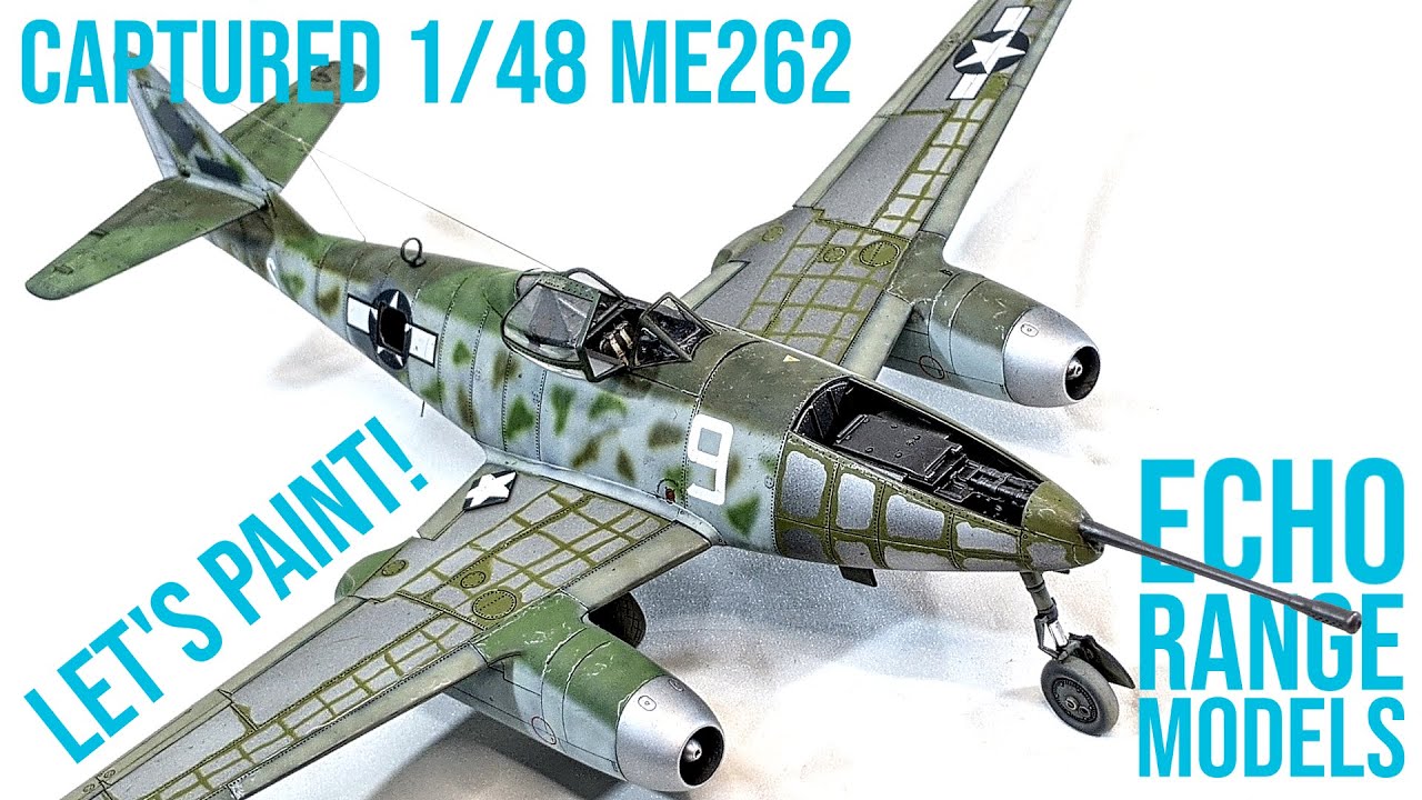 Captured Me262 A-1a/U4 - Hobbyboss 1/48 - Let's Paint! | Echo Range Models