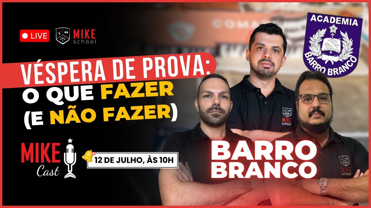 Prova Barro Branco 2025: Estratégias e dicas FINAIS de quem foi e faz APROVADOS -APMBB | Mike School