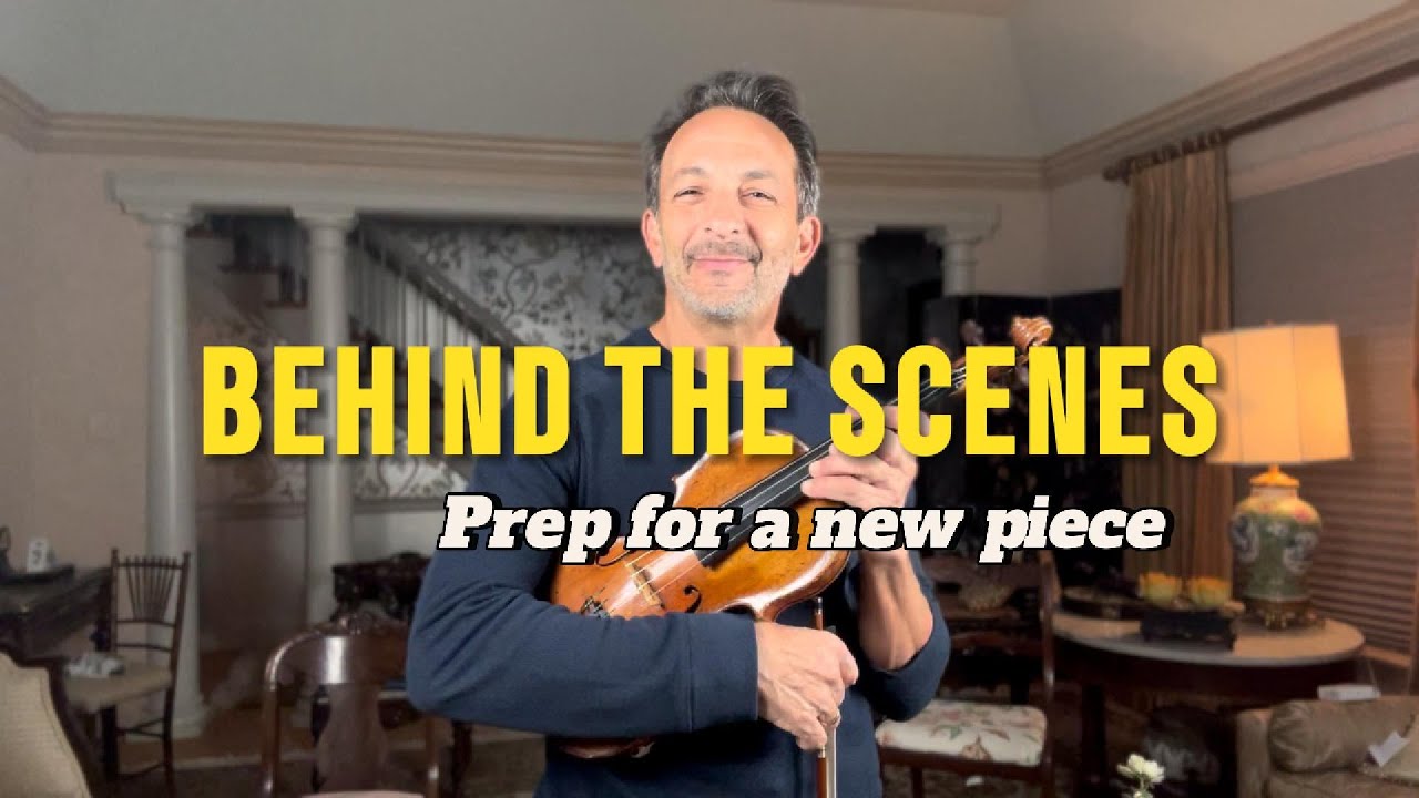 Behind the Scenes - How I prepare for rehearsal.