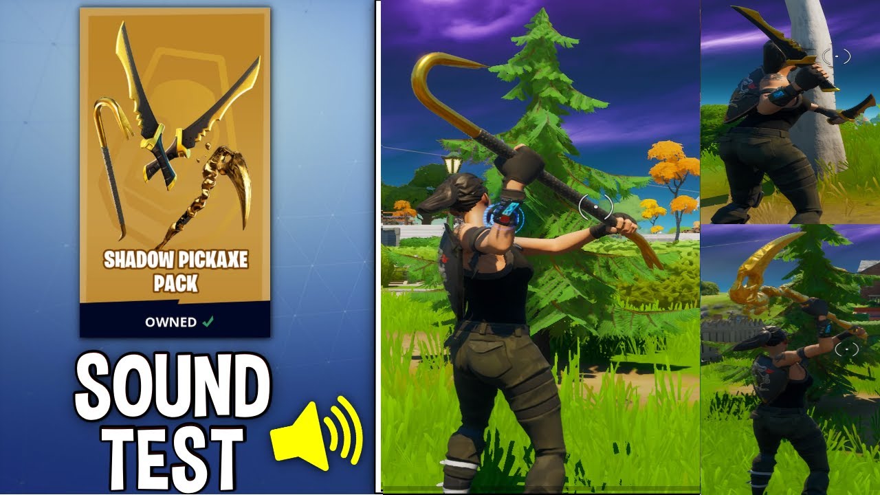 *NEW* SHADOW PICKAXE PACK Gameplay - Sound and TEST