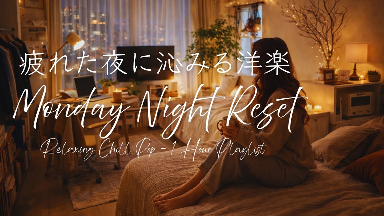 【洋楽BGM】疲れた夜に聴きたい洋楽BGM🌙🎧｜落ち着くナイトチルプレイリスト｜Monday Night Reset ｜1Hour Chill Music