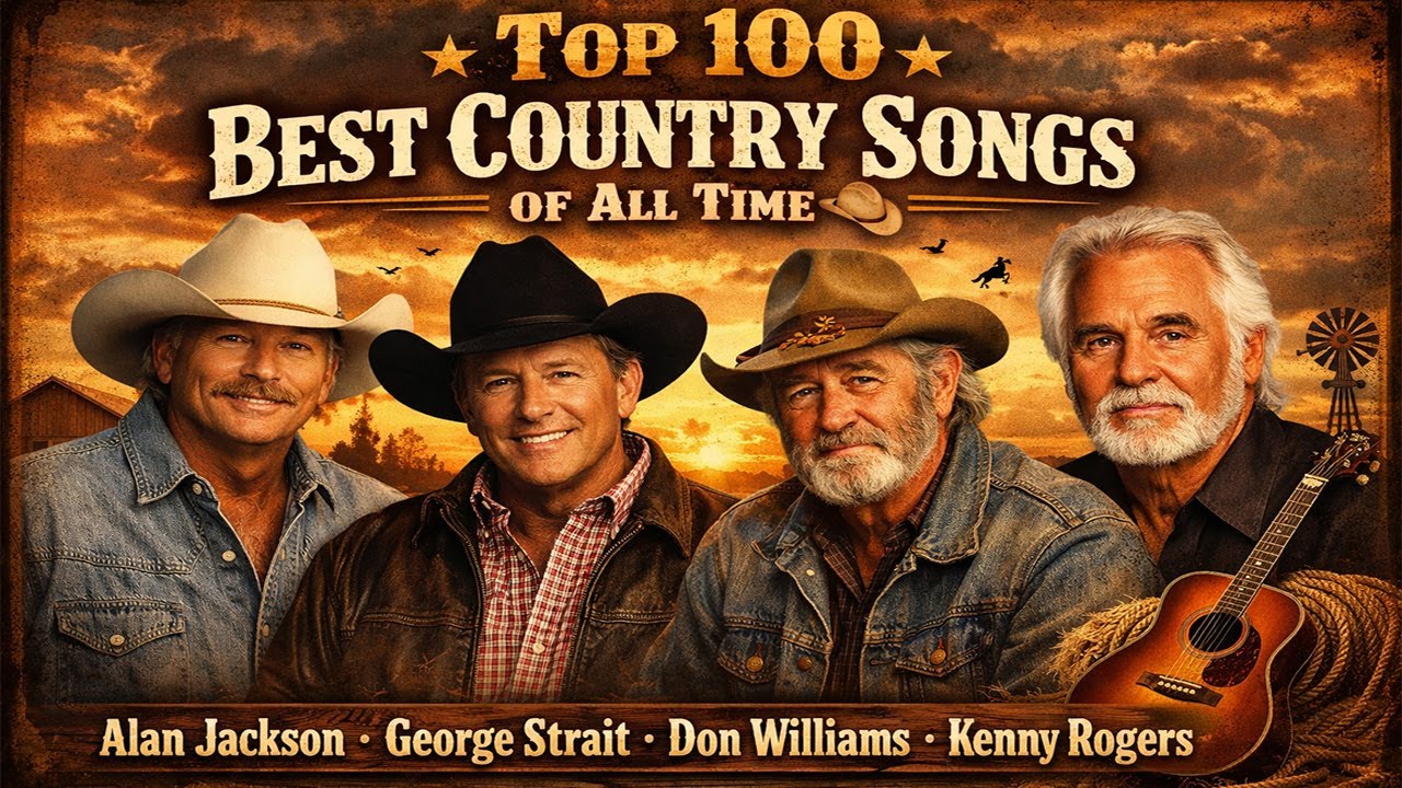 Best Country Songs Top 100 of All Time 🤠Alan Jackson, George Strait, Don Williams, Kenny Rogers
