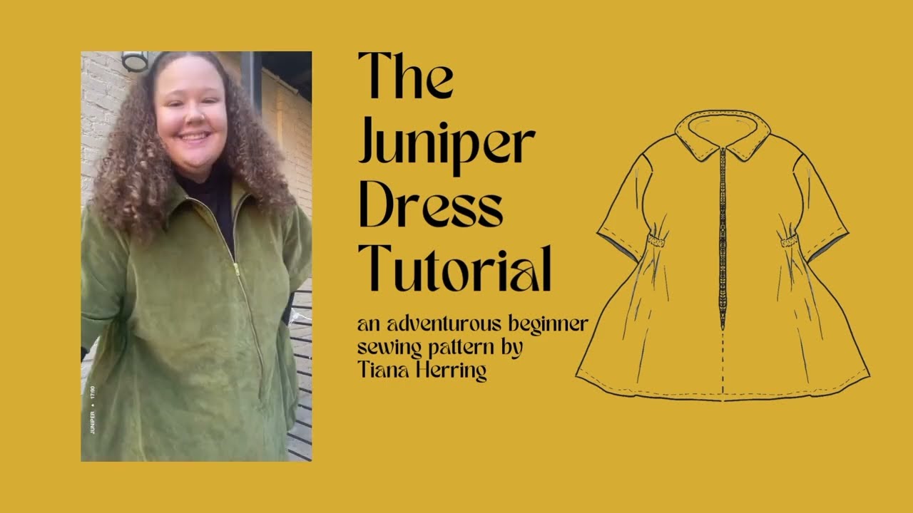 The Juniper Dress Sewing Pattern Tutorial | Adventurous Beginner | Noble Utility Dress Dupe