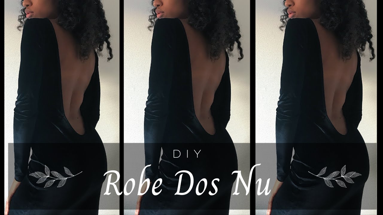 DIY ROBE DOS NU FACILE | DIY EASY BACKLESS DRESS (En. sub. available)