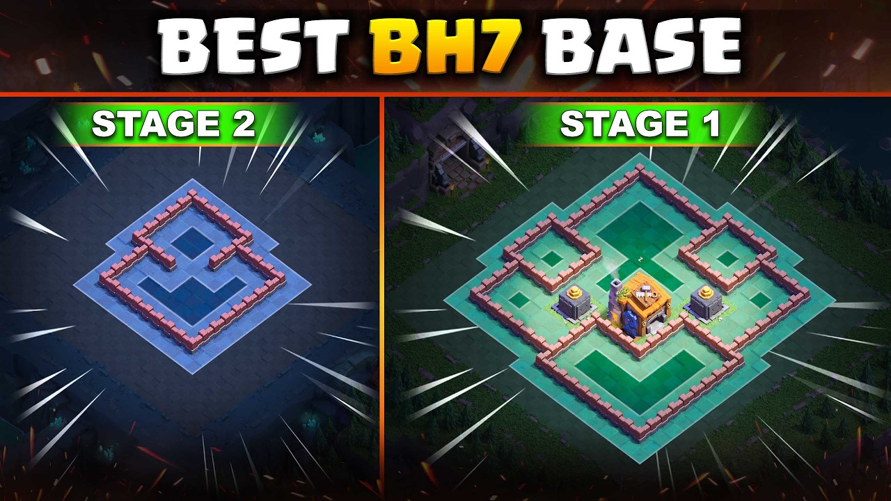 Лучшая база BH7 для поднятия кубков | Ссылка на расстановку Builder Hall 7