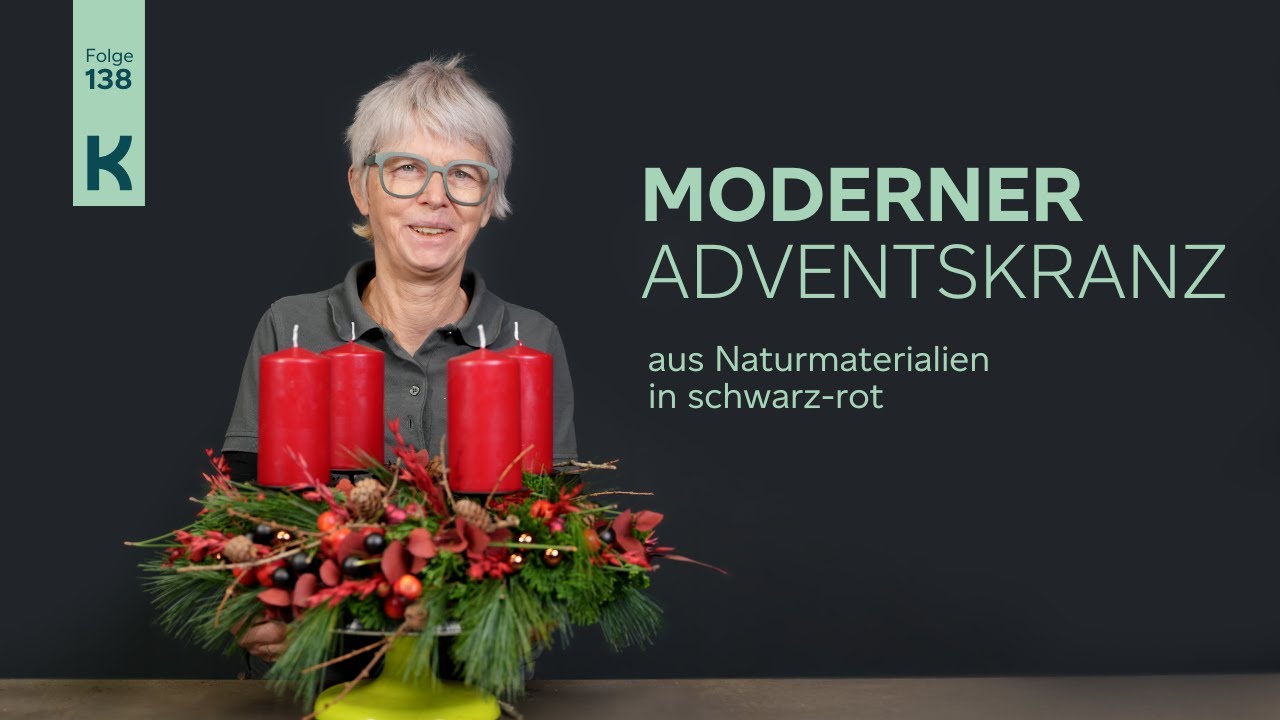 DIY Sicherer Adventskranz: So platzierst Du Kerzen erhöht und stilvoll | moderner Kranz | luftig