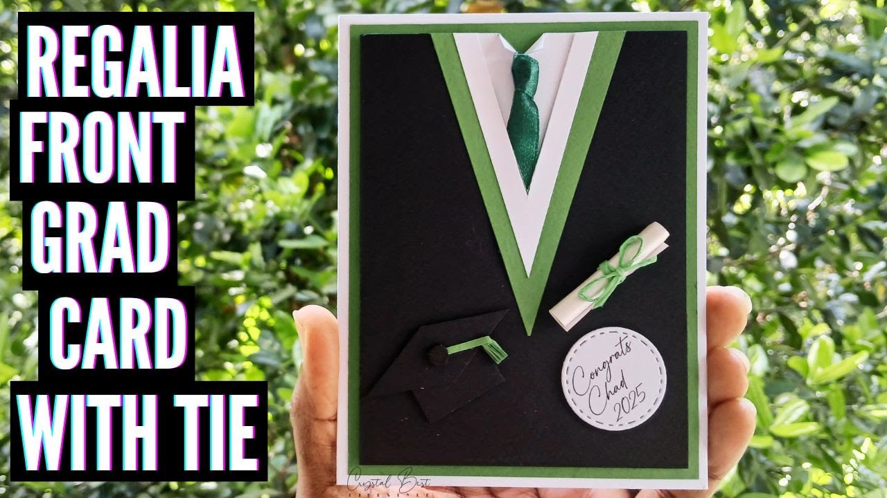 Regalia Front Grad Card | Handmade Graduation gift | Card Making