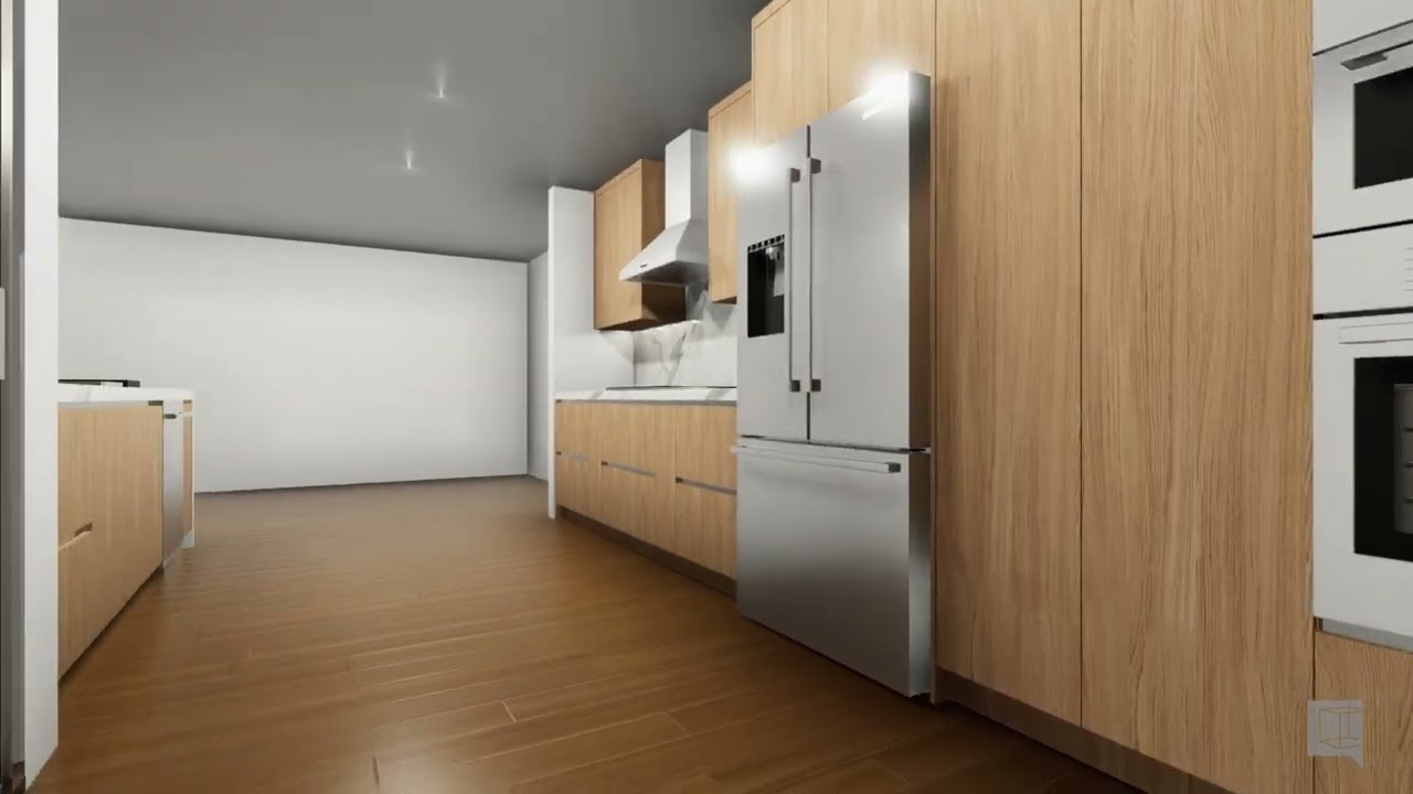 White Oak Modern Kitchen w/ Peninsula
