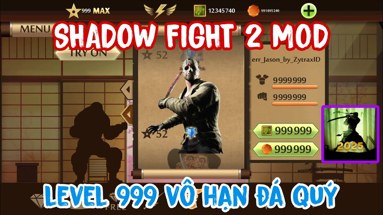 Cách Hack Shadow Fight 2 Mod Full Tiền Titan Max Level 999 Vô Hạn Tiền Vũ Khí Khủng 2.41.7 Cực Vip