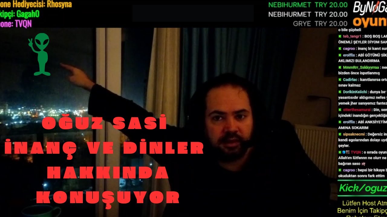 Oğuz Sasi inan&ccedil; ve dinler hakkında konuşuyor.