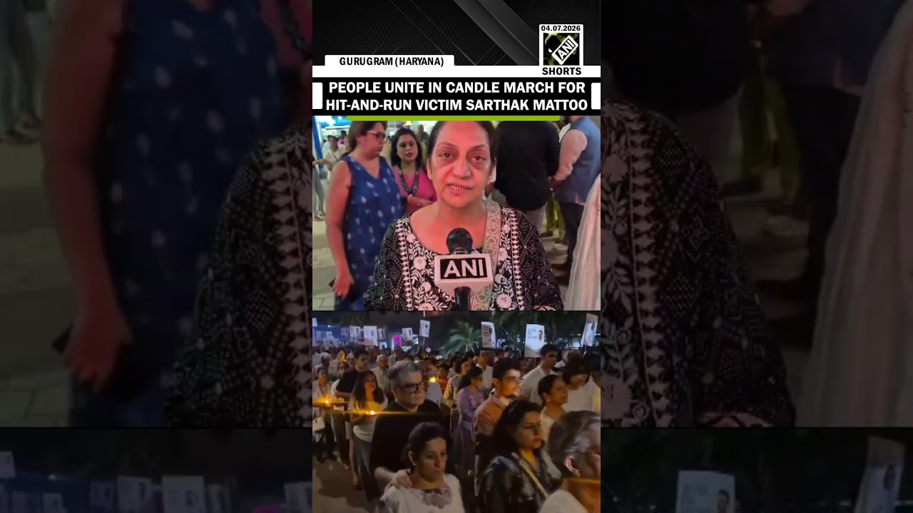People hold candlelight march demanding justice for hit-and-run victim Sarthak Mattoo