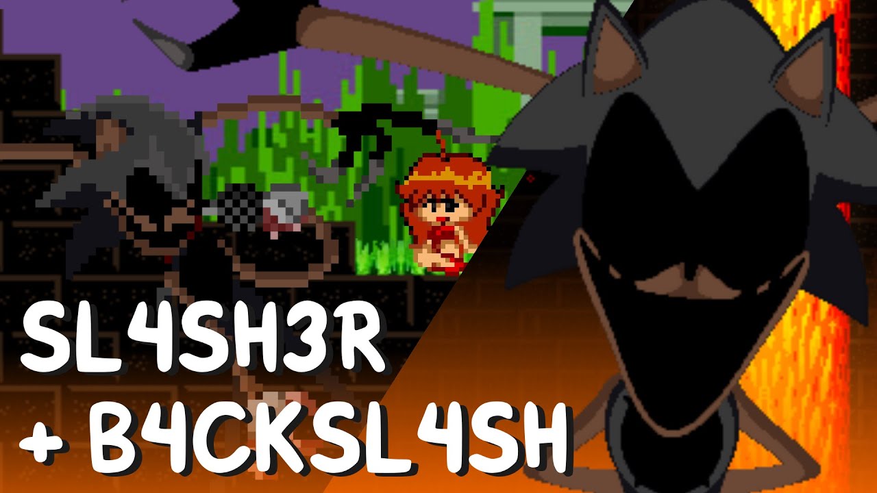 SL4SH3R + B4CKSL4SH Recharted (2nd song) | FNF VS Sonic.exe
