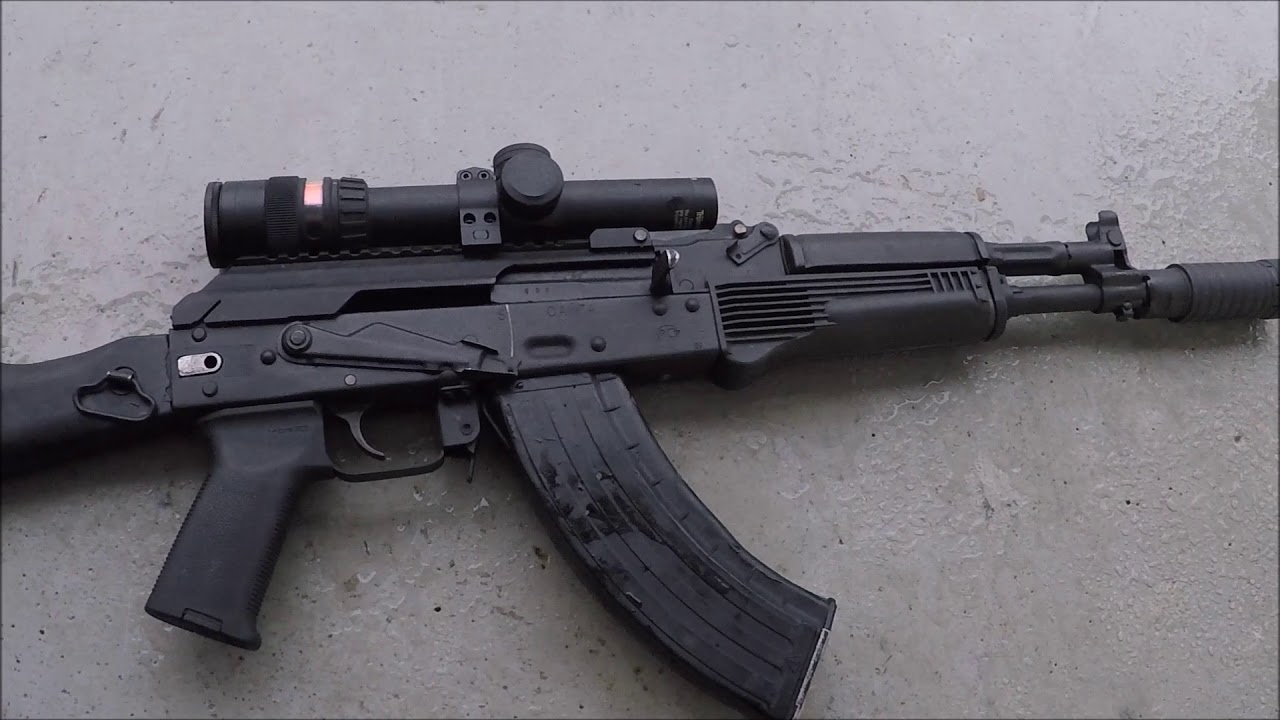 Saiga AK-104 clone with Trijicon Accupoint TR24