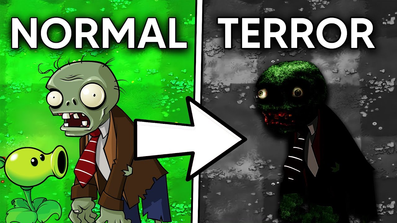 Eu Fiz Um Jogo de Terror de Plants vs Zombies