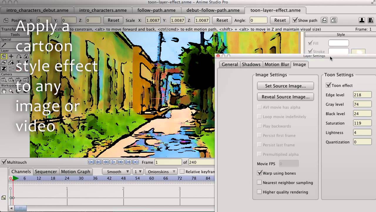 Anime Studio 10 (Moho) - Pro - All Features - Feature Overview