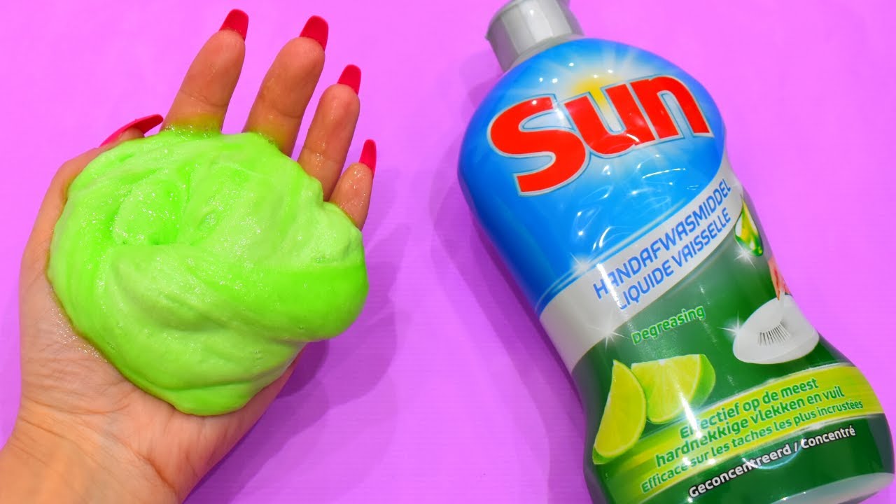 SLIME SANS COLLE avec du LIQUIDE VAISSELLE ?! 😍 SLIME WITHOUT GLUE !! 💦