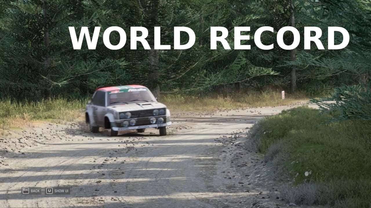 Assetto Corsa Rally World record! FIAT 131 Abarth at Hafren Nort Cwmbiga full