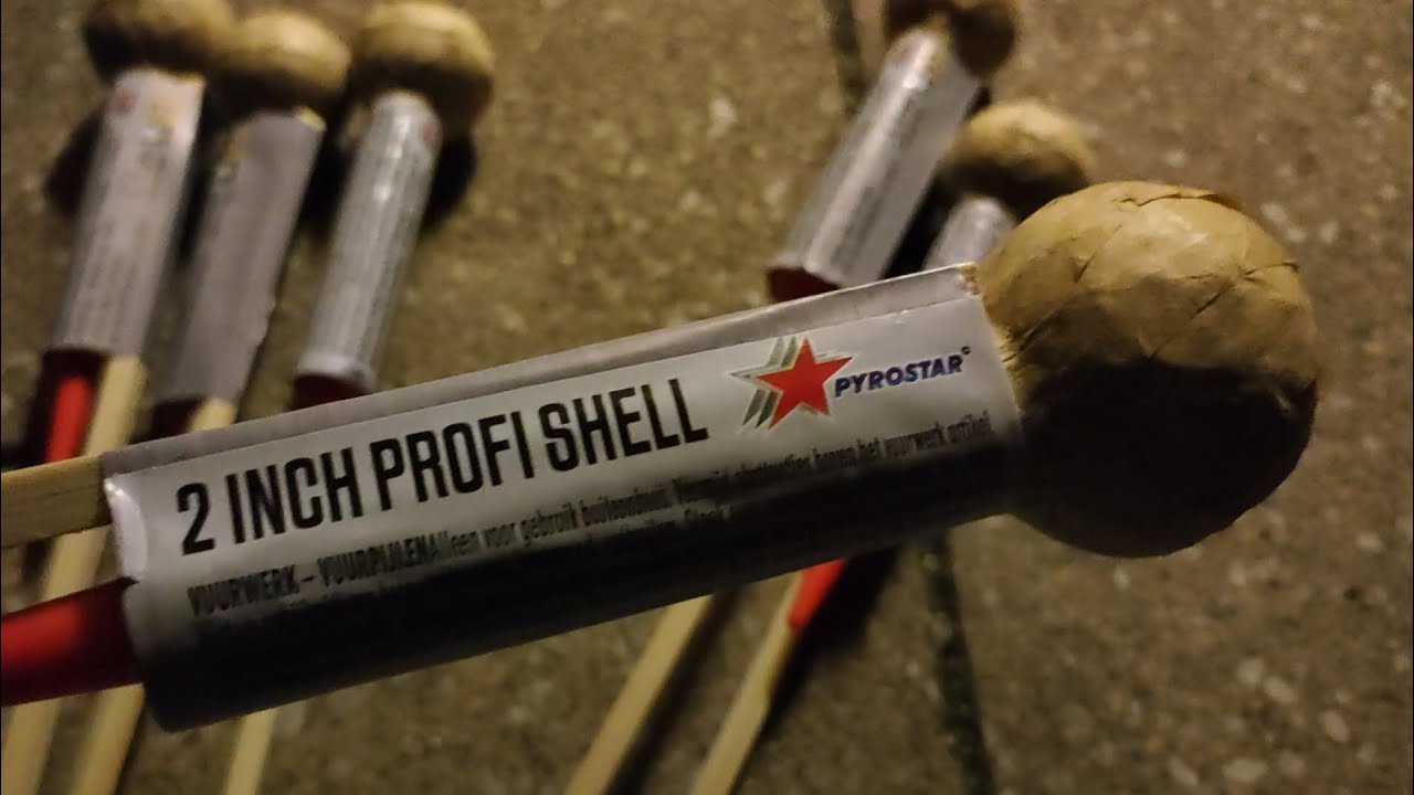 "PYROSTAR - 2 INCH PROFI SHELL ROCKETS" Neu 2022