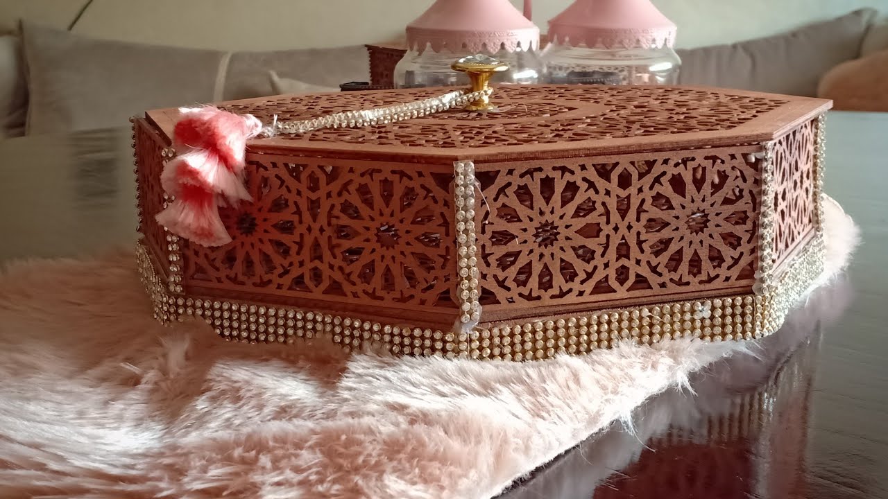 مشروع مربح:علب بالخشب المنقوش بالليزر بطريقة سهلة ومبصطة👍