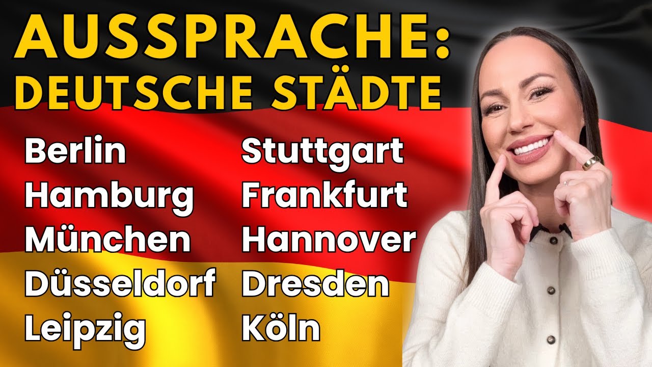 🗣️SO sprechen 🇩🇪MUTTERSPRACHLER die 30 größten Städte Deutschlands aus (Aussprache | Deutsch lernen)
