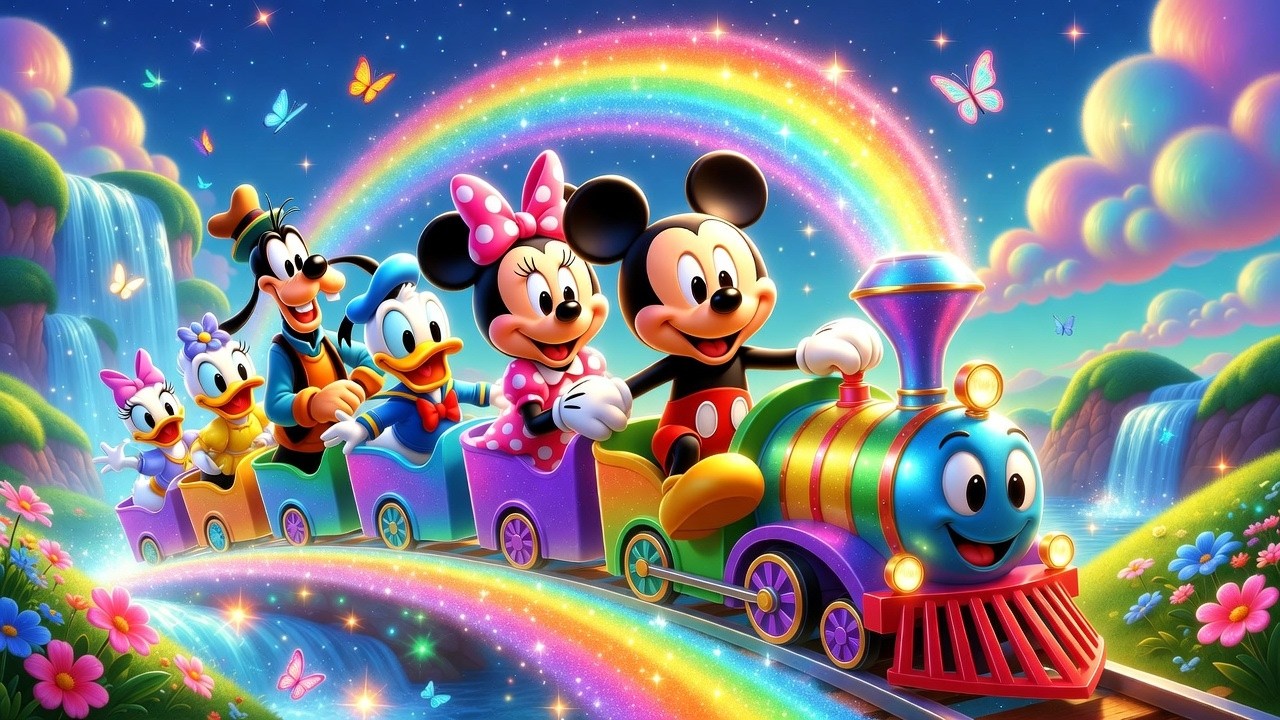 🚂🎉 Mickey’s Bright & Happy Train Ride 🌈 | Kids Entertainment Adventure 🎶