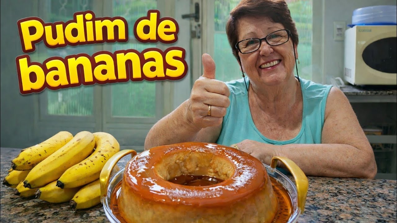 Pudim de bananas 