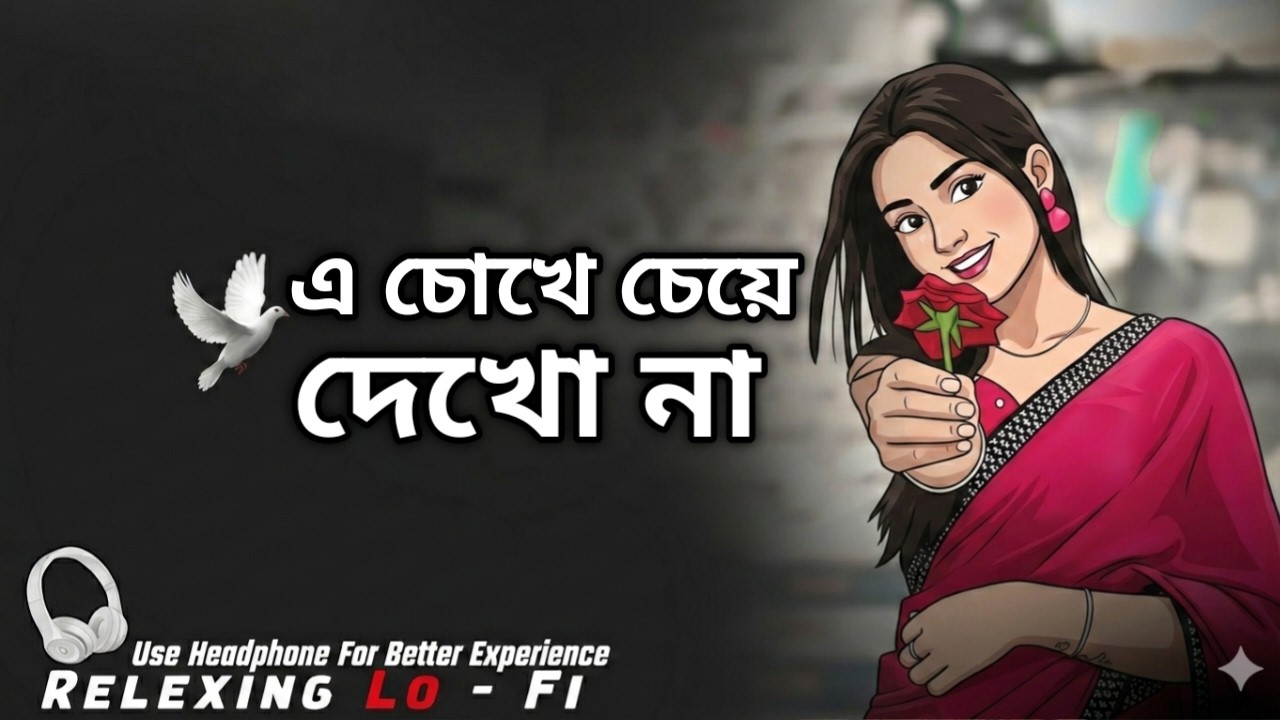 এ চোখে চেয়ে দেখো না | E Chokhe Cheye Dekho Na | Relaxing Lo-Fi | Slowed & Reverb | Bengali Lofi Song
