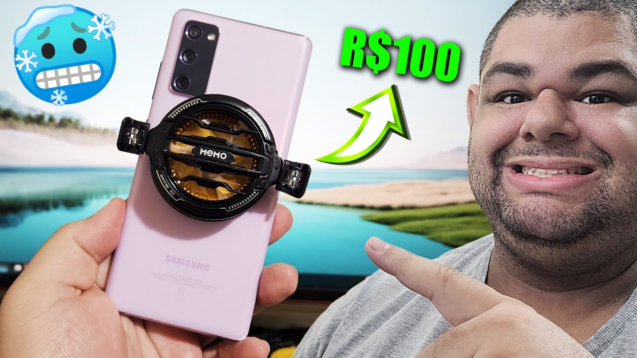 COMPREI O COOLER PARA CELULAR BARATO DA SHOPEE! CUSTO BENEFÍCIO SURREAL! Cooler Cx07 análise