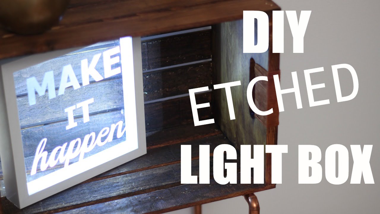 TARGET INSPIRED DIY ETCHED LIGHT BOX || KATIE BOOKSER