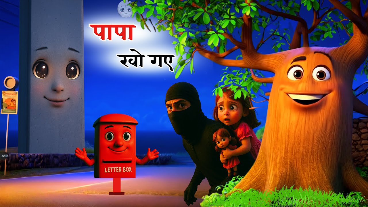 पापा खो गए  | Animated | Papa Kho Gaye - Class 7 Hindi chapter 7 || full animation video ||