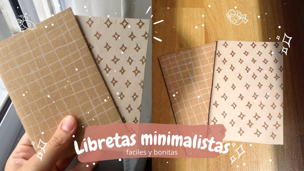 ʕ´•ᴥ•`ʔ Libretas minimalistas! | Orikami Gami ☄️