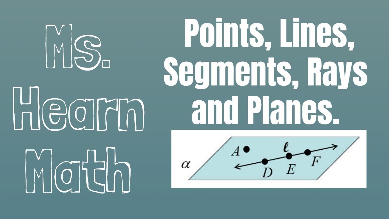 Geometry Part 1: Vocabulary and Symbols for Points, Lines, Segments, Rays, and Planes