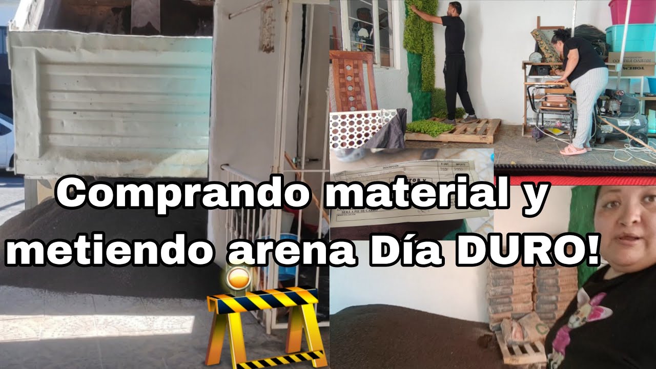 Día EXTREMO en la OBRA 🏗️ Comprando Material  y metiendo arena / Se viene el aplanado  #construccion