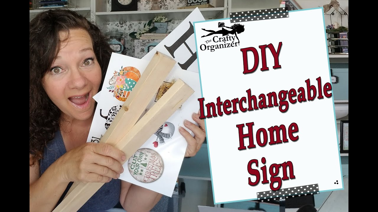 DIY Interchangeable Home sign