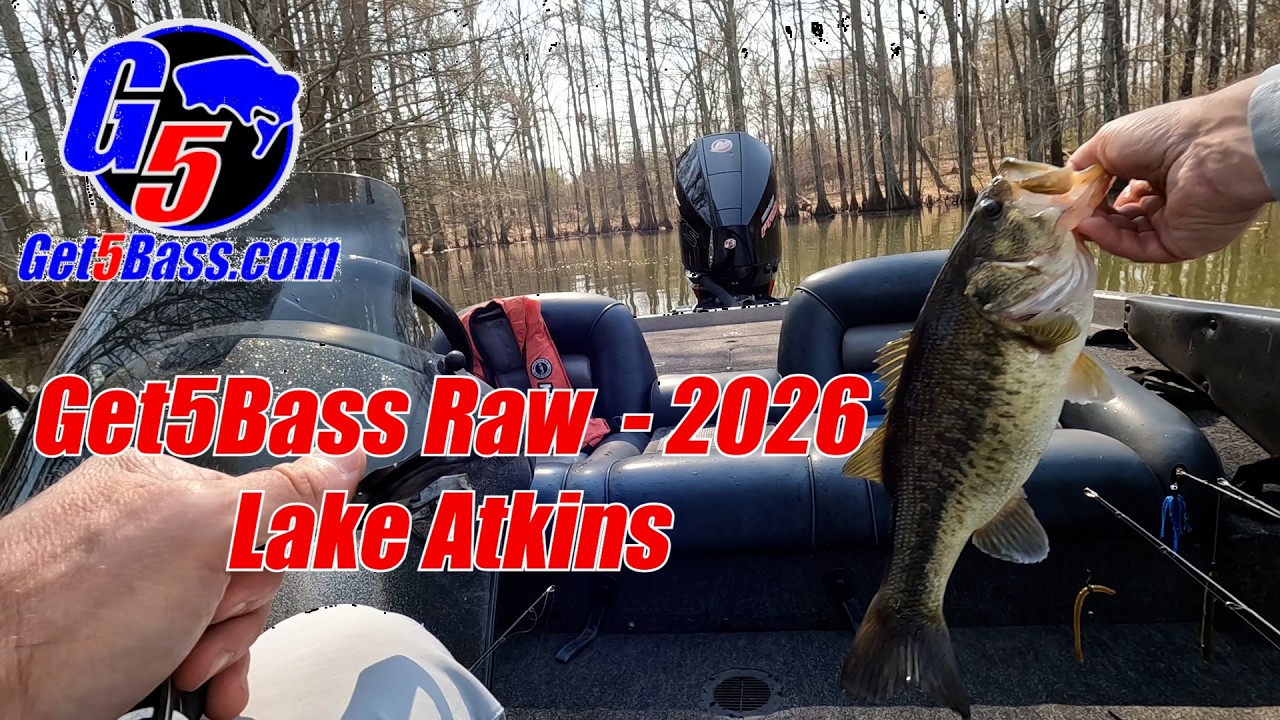 Get5Bass Raw - 2026 - Lake Atkins #arkansasbassfishing #bassfishing #cypresstrees