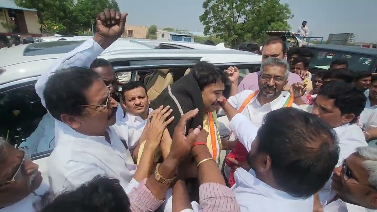 Shri G Kumar Nayak arrived in Raichur for the first time after getting the MP Ticket from Congress.